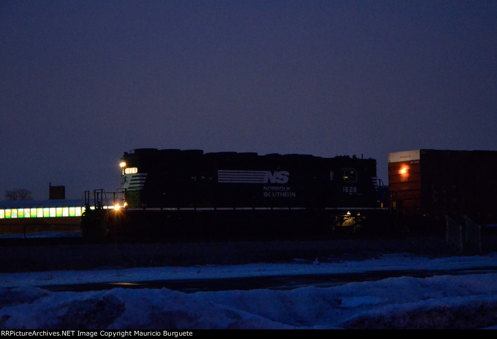 NS SD40-2 Locomotive in the yard